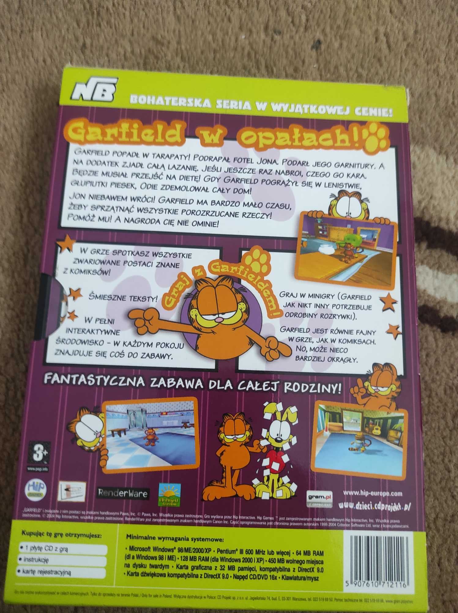 Sprzedam grę Garfield