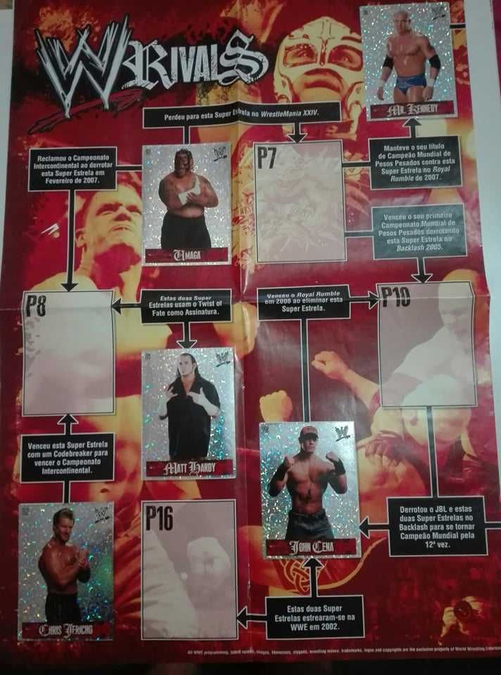 Caderneta Www Rivals & Cartas WWE & Body Blow...