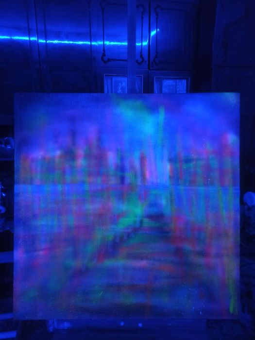 Картина "Run" 1x1m