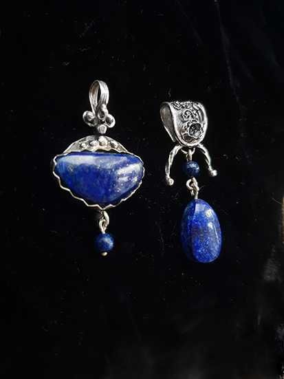 Ляпіс-лазурит в сріблі - ультрамариновий блюз