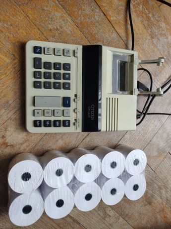 Elektroniczny kalkulator drukujący + papier