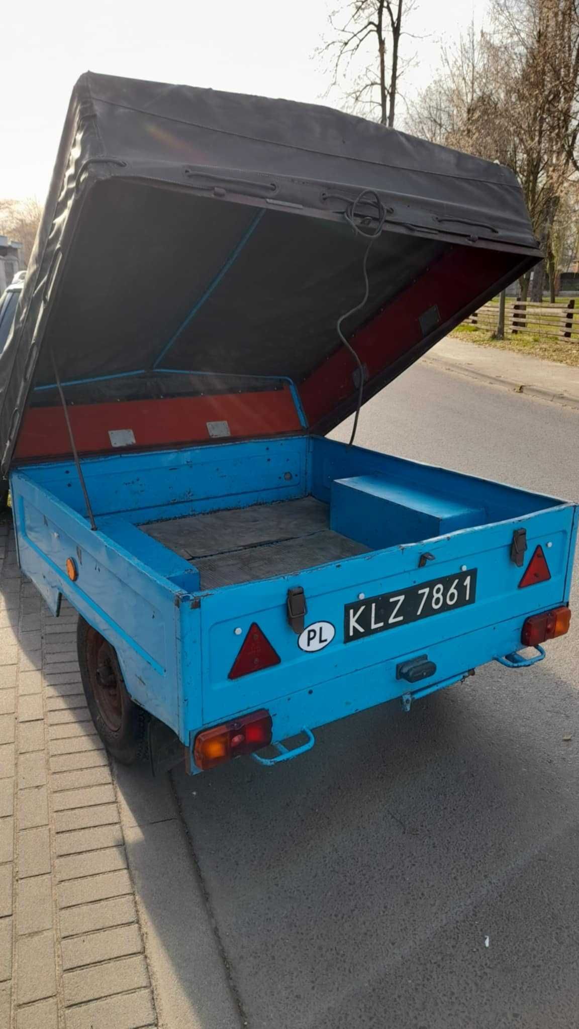 Przyczepka samochodowa z plandeką ZAREZERWOWANA