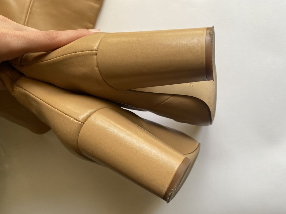 Чоботи Zara з натуральної шкіри