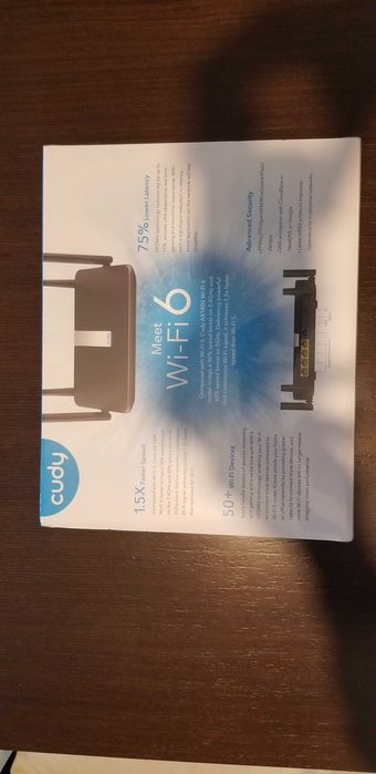 Cuddy AX1800 Dual Band Smart Wi-Fi 6, Model: X664286125874945121