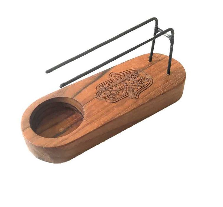 Queimador Palo Santo Pequeno - Madeira de Teca - Hamsa