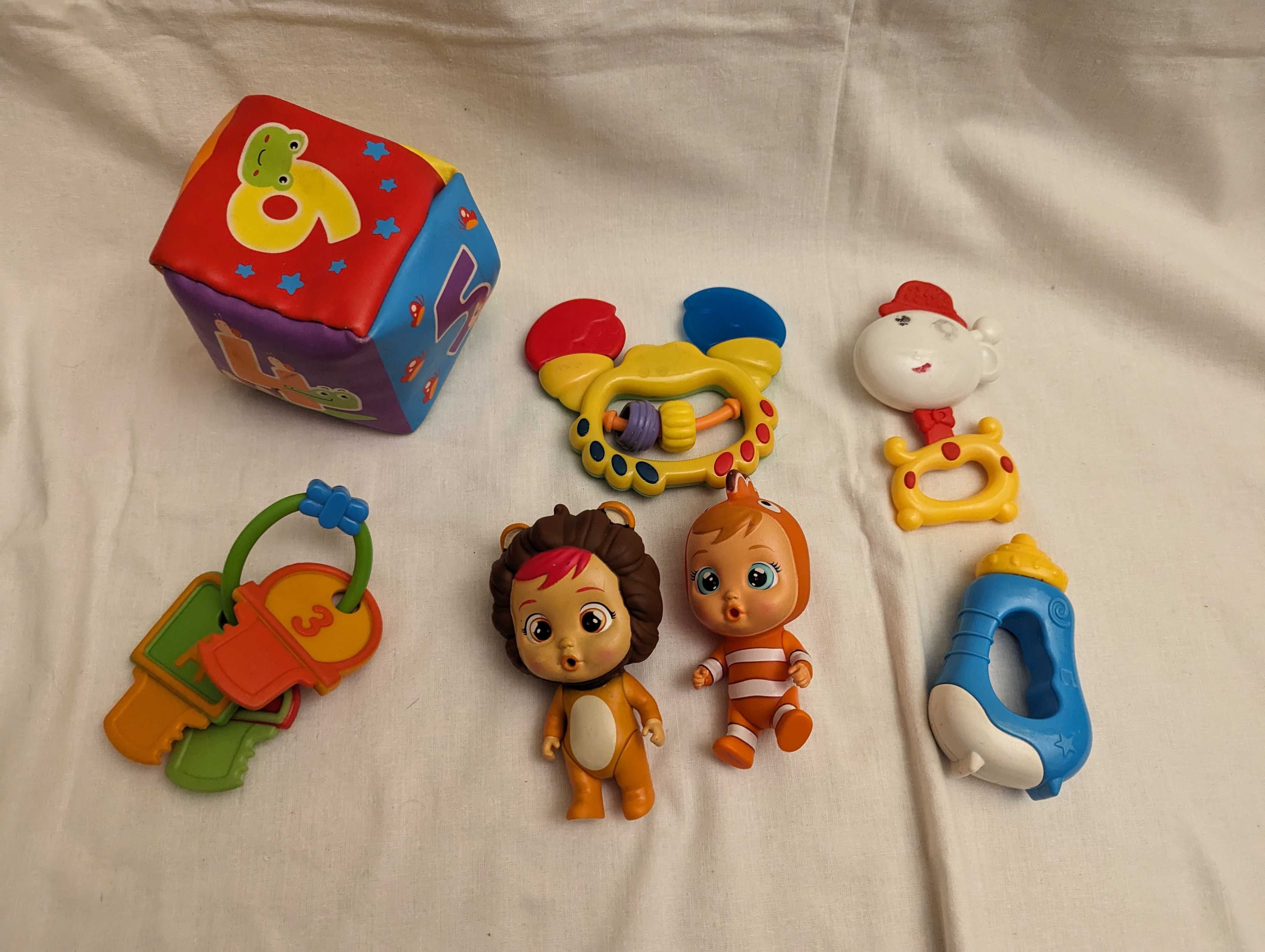 Zestaw 7 zabawki dla dzieci i niemowląt Nemo Lew krab kostka imc toys