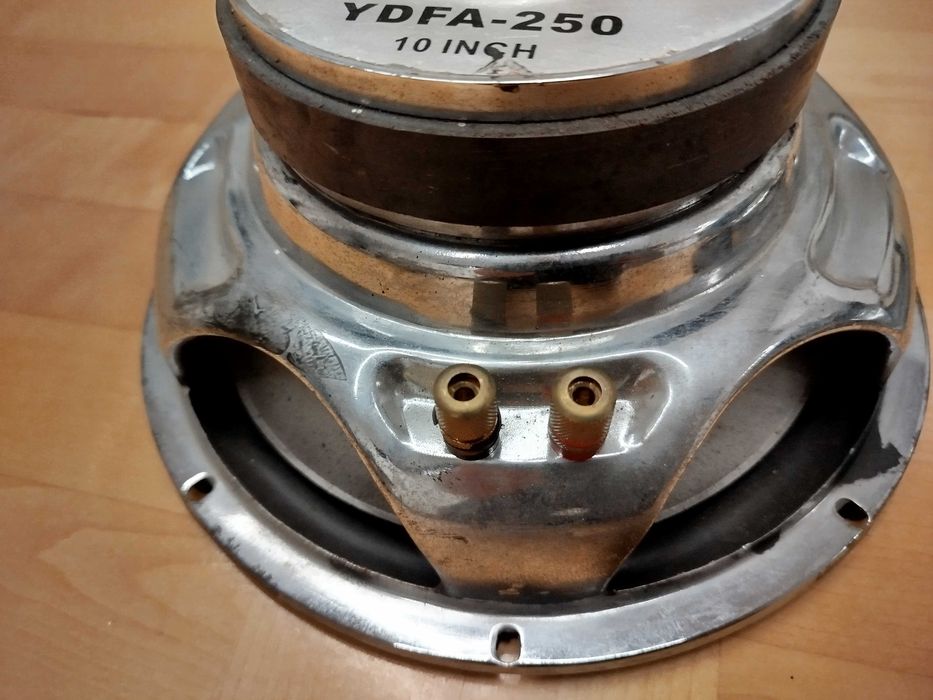 Dwa głośniki Prosonic 25 cm 10cali aluminiowe 4 ohm