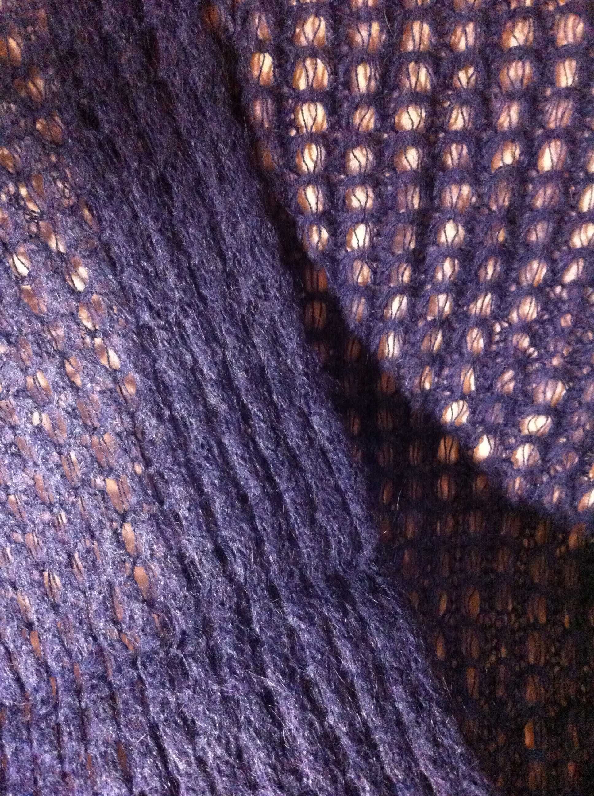 Cachecol de Inverno de lã azul (oferta gorro)