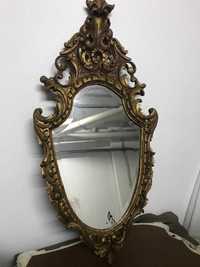 Espellho de madeira, castanho velho.