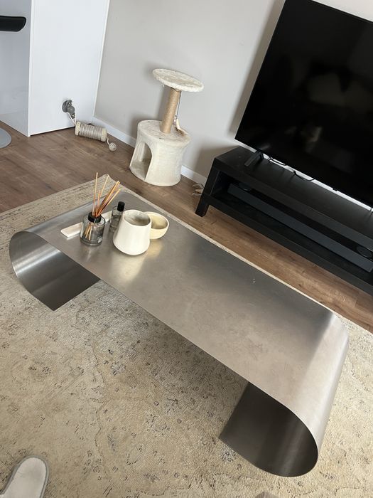 Mesa de centro cromada
