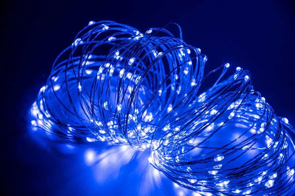 Гирлянда роса/Гирлянда Нить LED, 2m, 5m, 10m цвет мульти/белая/20mUSB