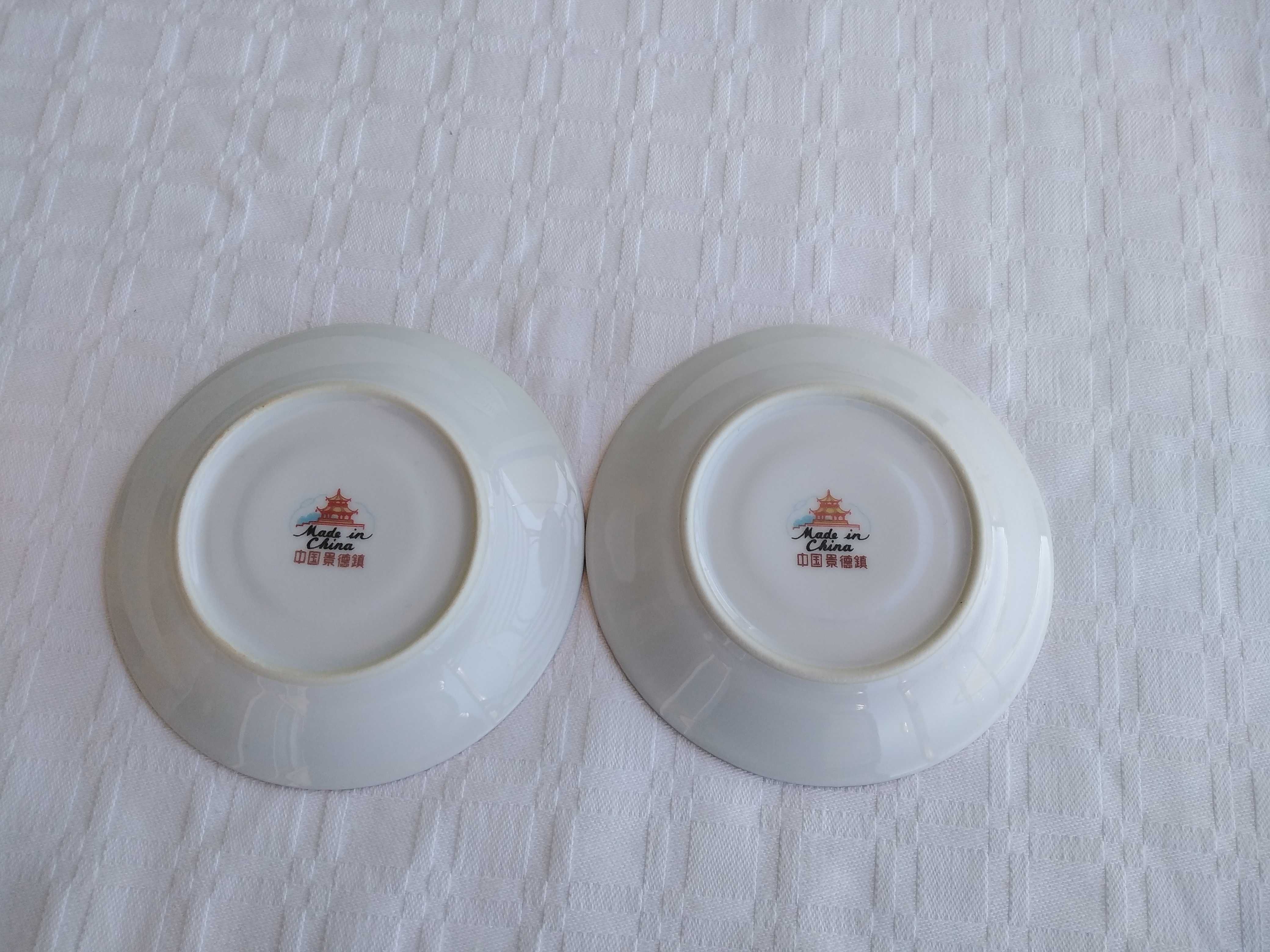 3 Pires de Café de Porcelana Chinesa