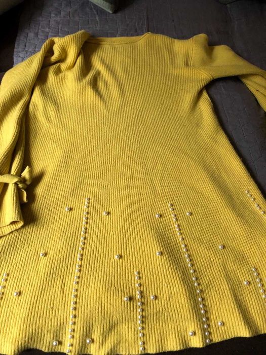 Теплое платье-туника