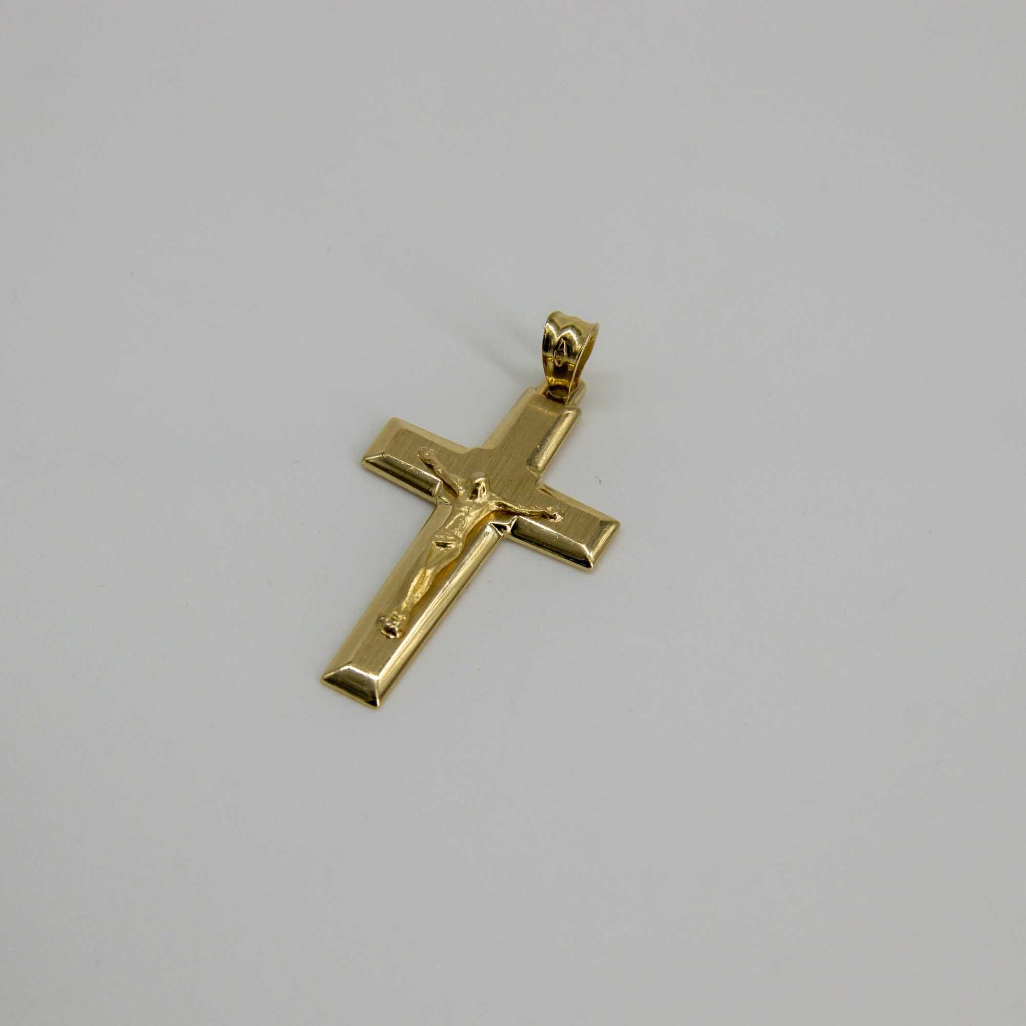 złota zawieszka 585 3,32gram 4cm KRZYŻ WYSYŁKA GRATIS