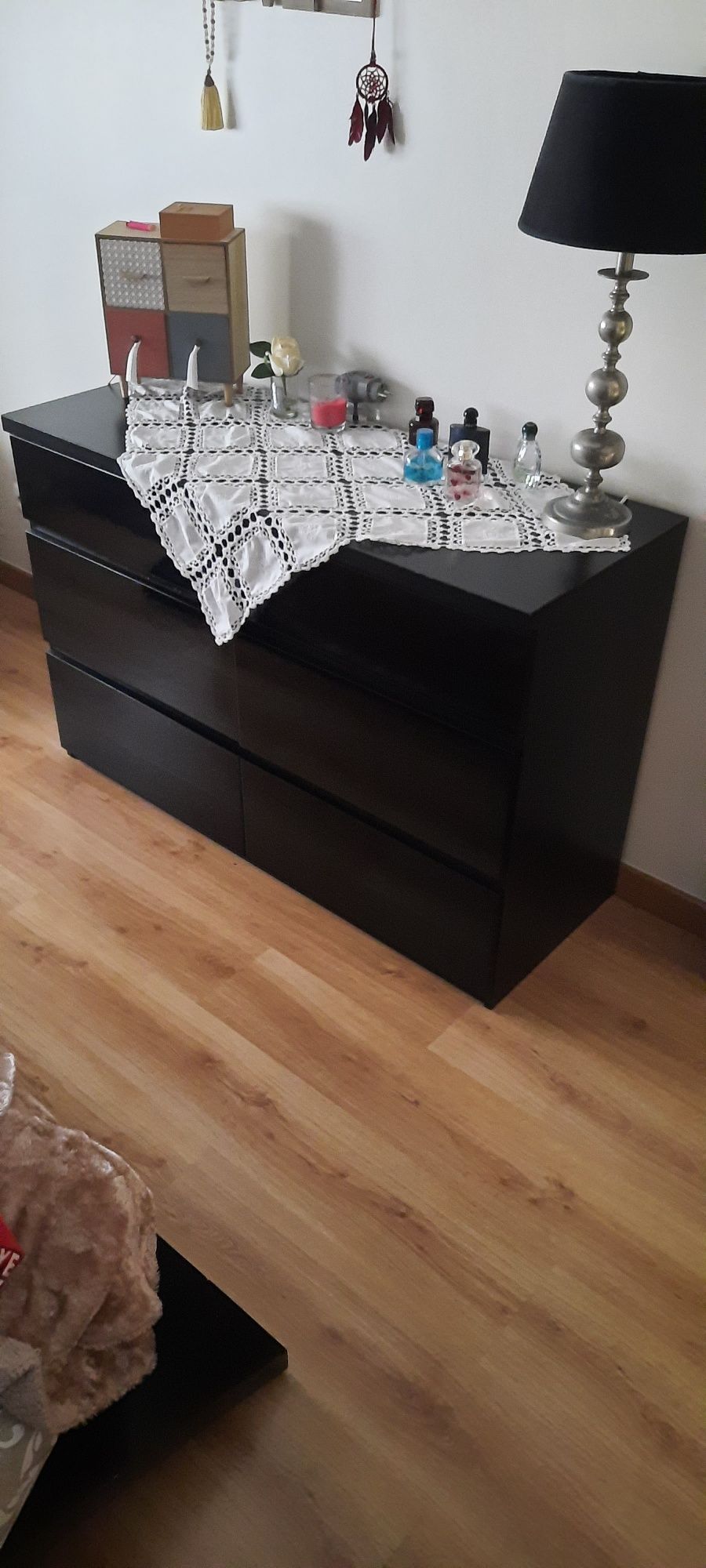 Mobília de quarto casal madeira carvalho
