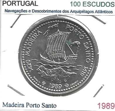 Madeira - Porto Santo  - - - 100$00 - 1989 - - - - - Moeda