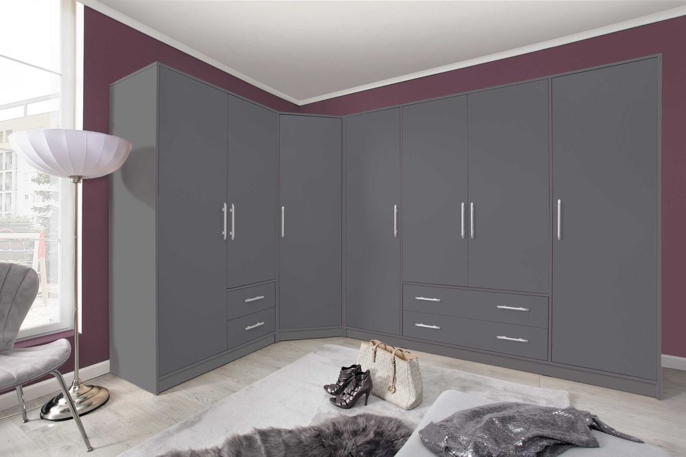 szafa narożna garderoba Wysoka 230cm lustro Salon Sypialnia 4 kolory