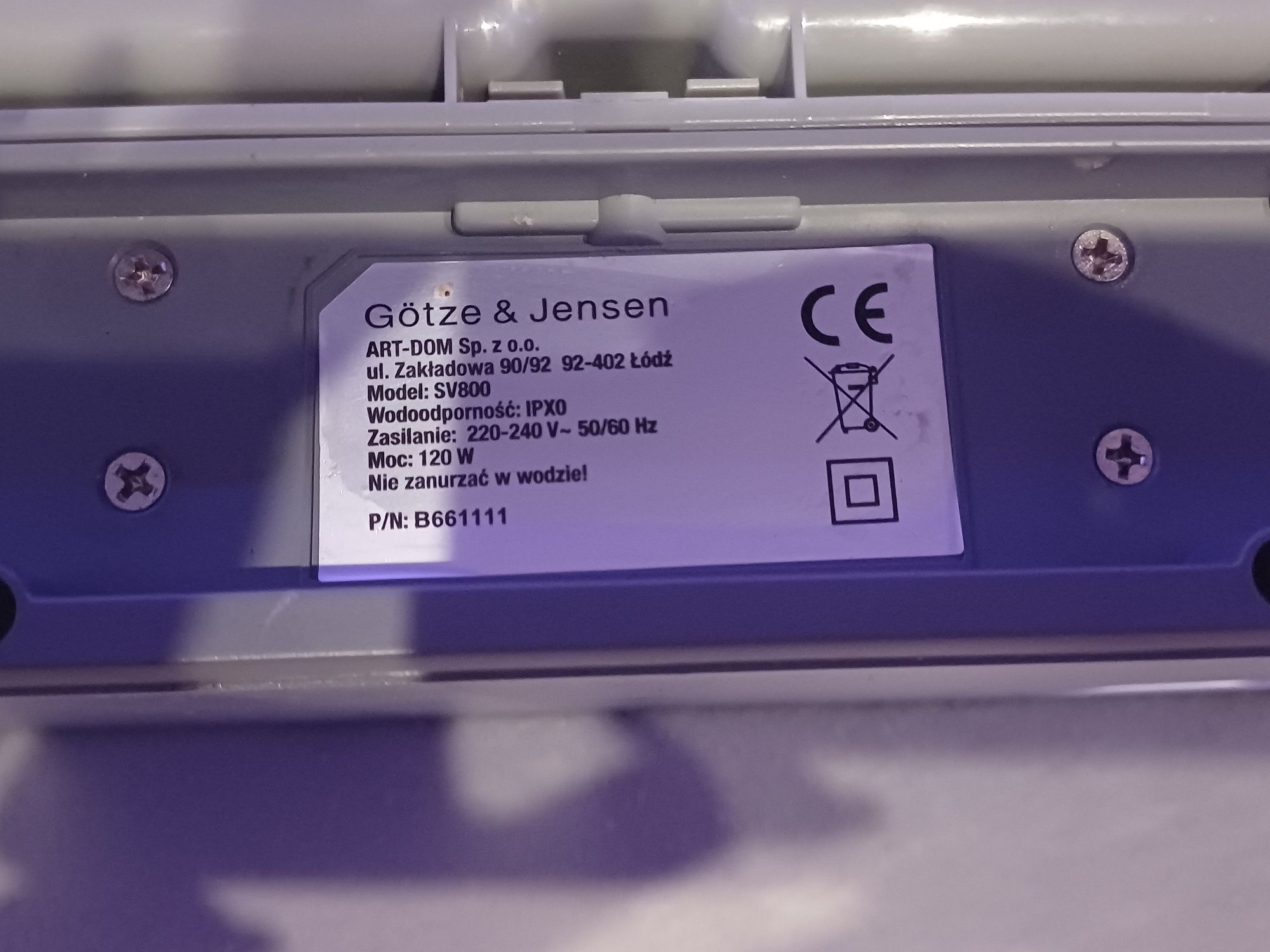 Zgrzewarka próżniowa GÖTZE & JENSEN SV800