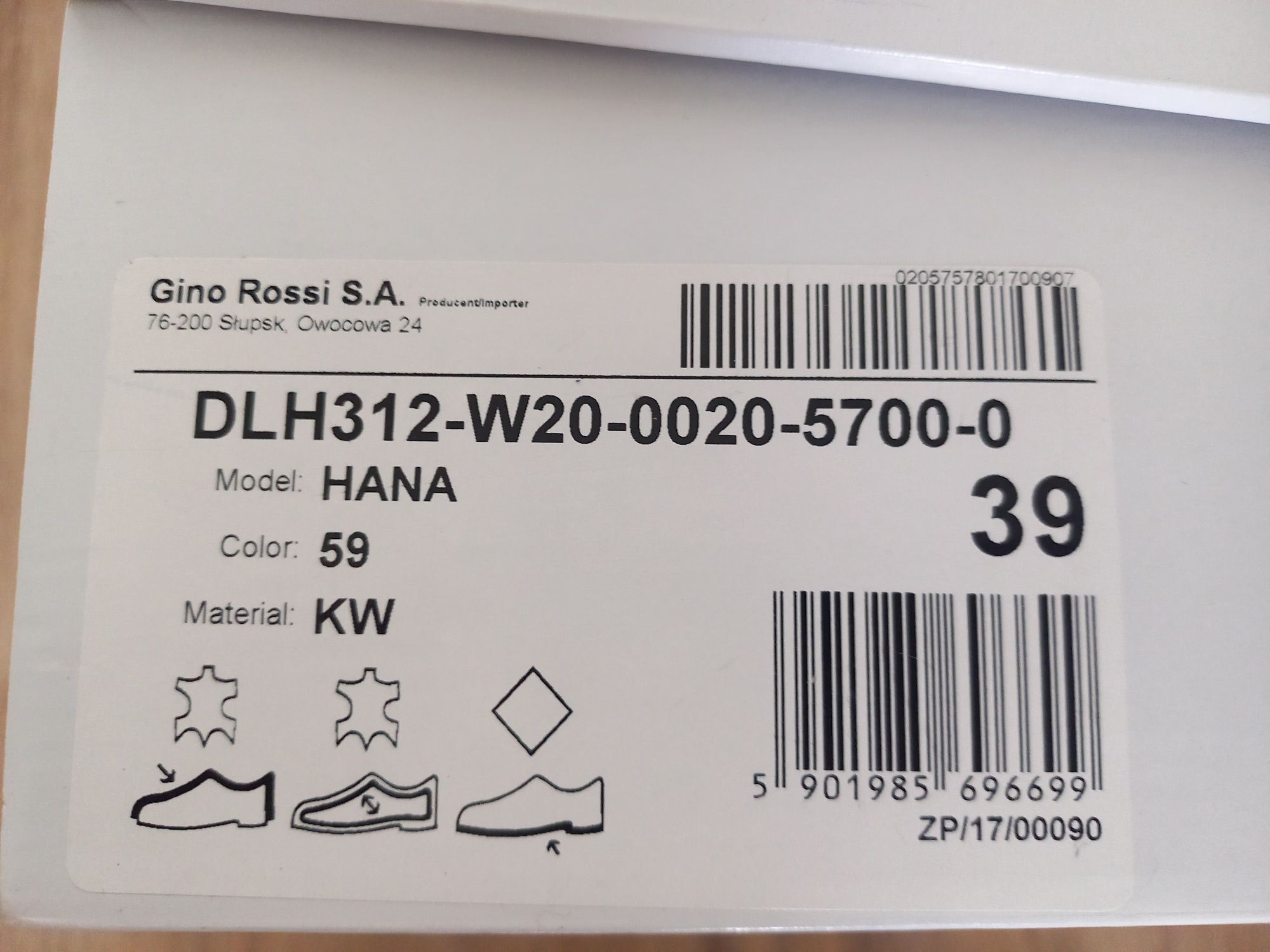 Klapki damskie GINO ROSSI Hana DLH312-W20 r.39 skóra/zamsz granatowe