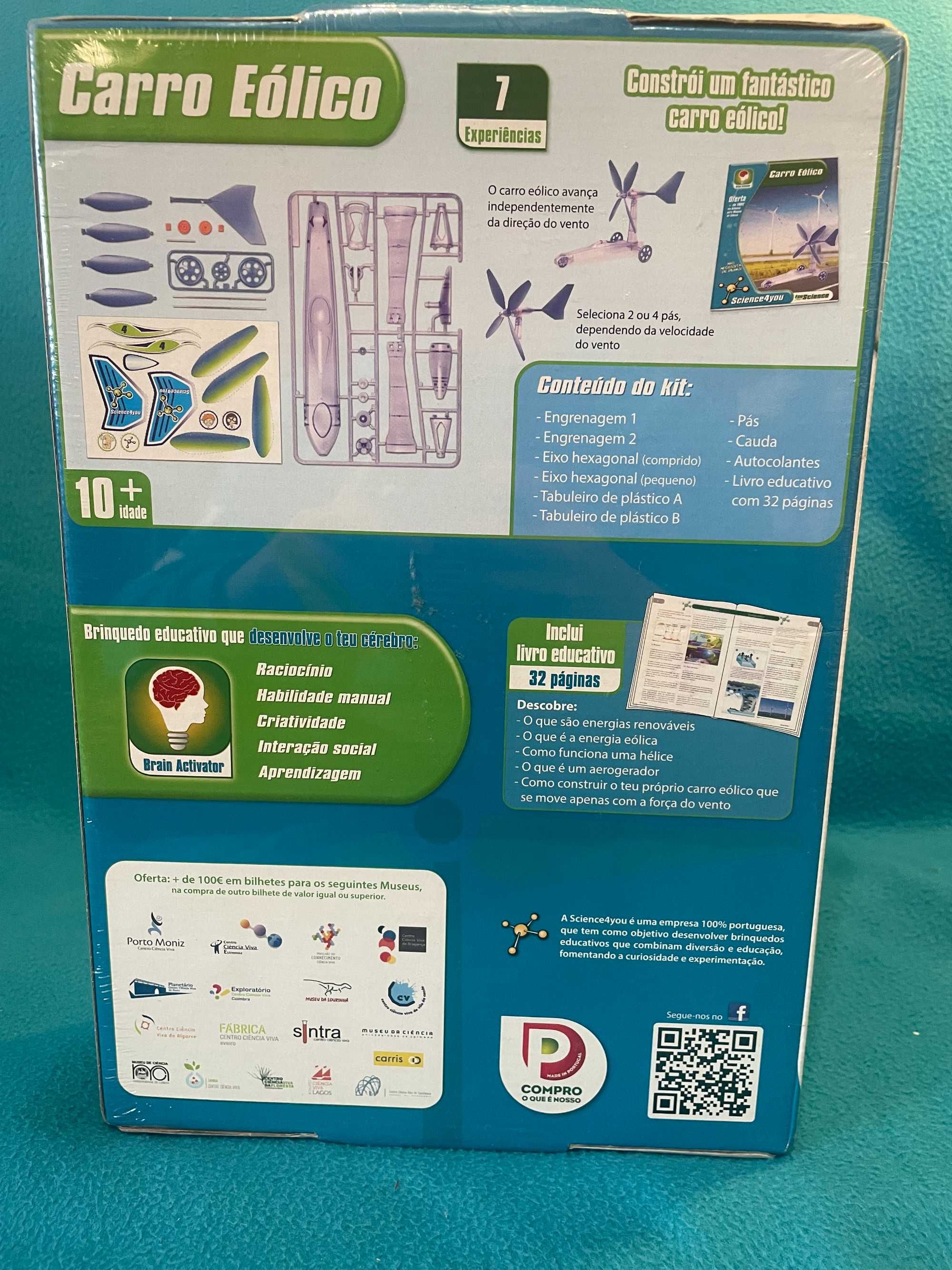 Carro Eólico Science4you - Novo e Selado
