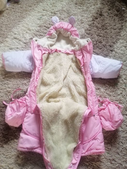 Детский тёплый красивый комбинезон