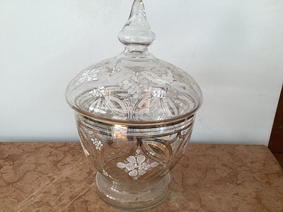 Francuski szklana miska z talerza