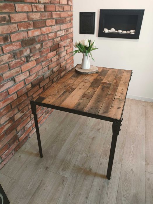 Stół loftowy industrialny. Salon, jadalnia. Unikatowy Ręcznie wykonany