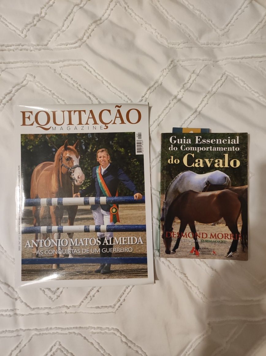 Revista Magazine Equitação e Livro Guia Essencial Comportamento Cavalo