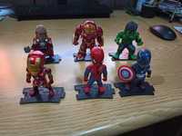 Figuras MARVEL | 10 cm | Capitão América Hulk Thor Homem Ferro Aranha
