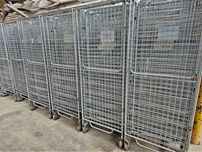 Wózek Magazynowy Transportowy Kurierski Kosz Siatkowy Rollkontener Box