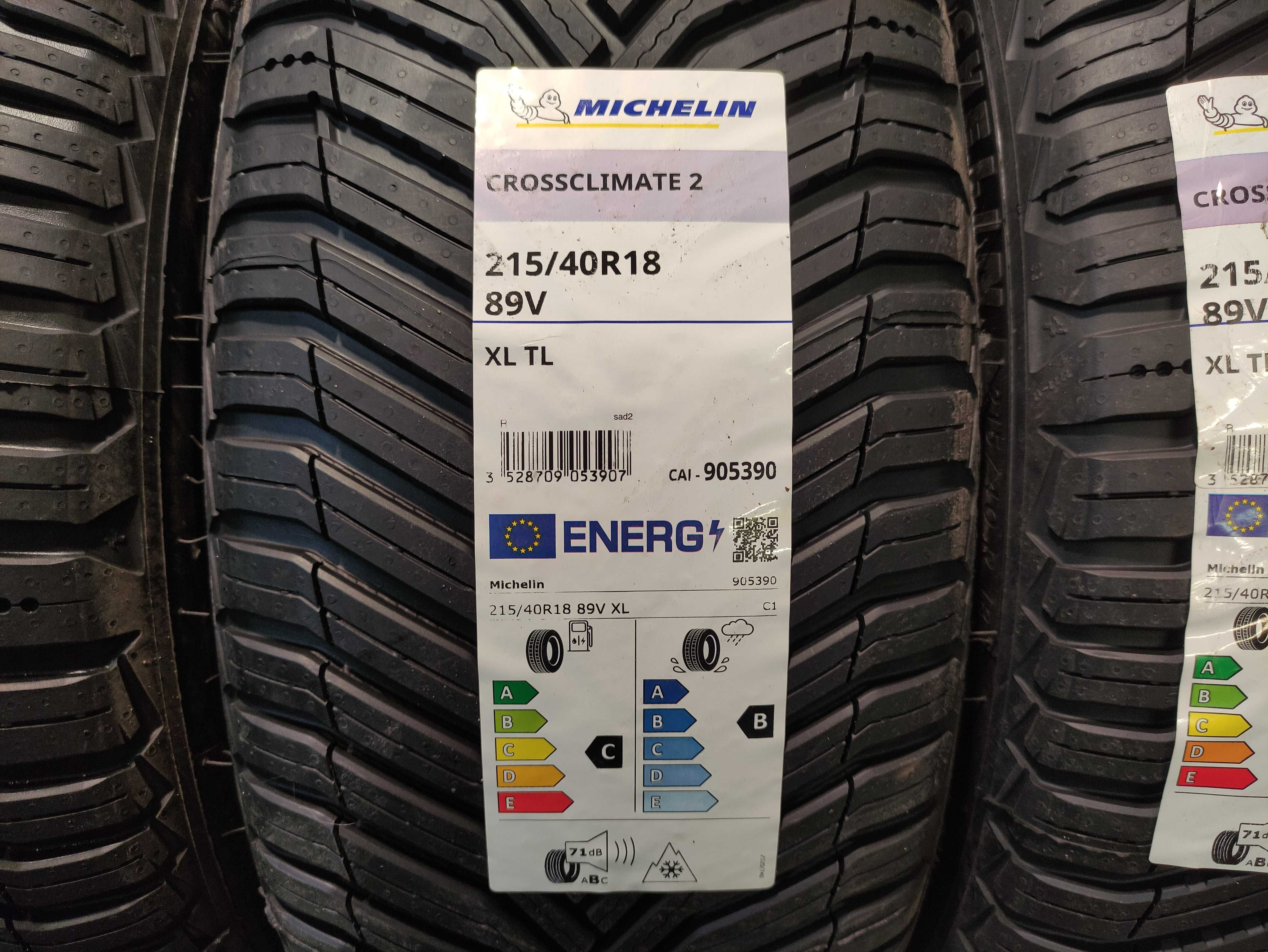 Opony wielosezonowe Michelin Crossclimate 2 215/40/18 89V XL