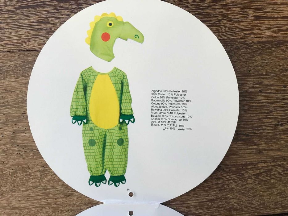 Fantasia de dinossauro para criança