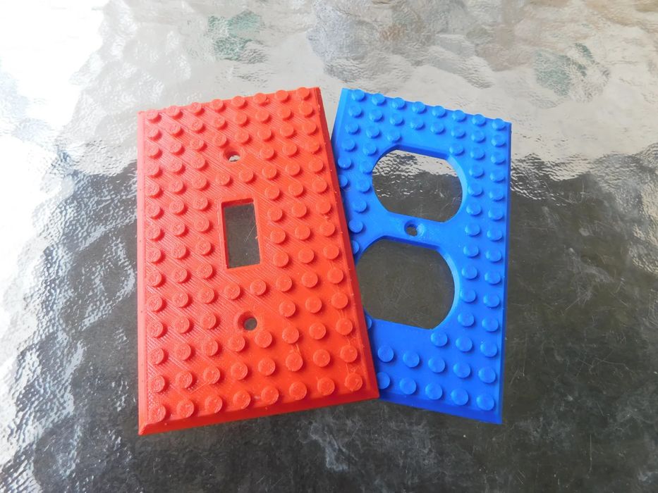 Capa de Tomada e Interruptor Compatível com Lego