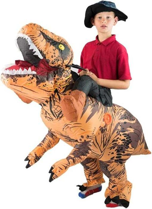 Kostium strój dmuchany NADMUCHIWANY T-rex dinozaur 5-11 lat K591