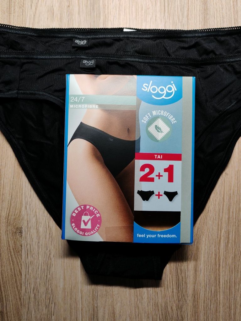 Nowe majtki Sloggi Slogi 24/7 Soft Microfibre H Tai C3P XL L 40 42