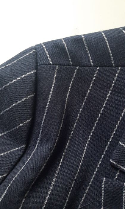 Marynarka damska żakiet granatowa srebrna nić Sinsay rozmiar S