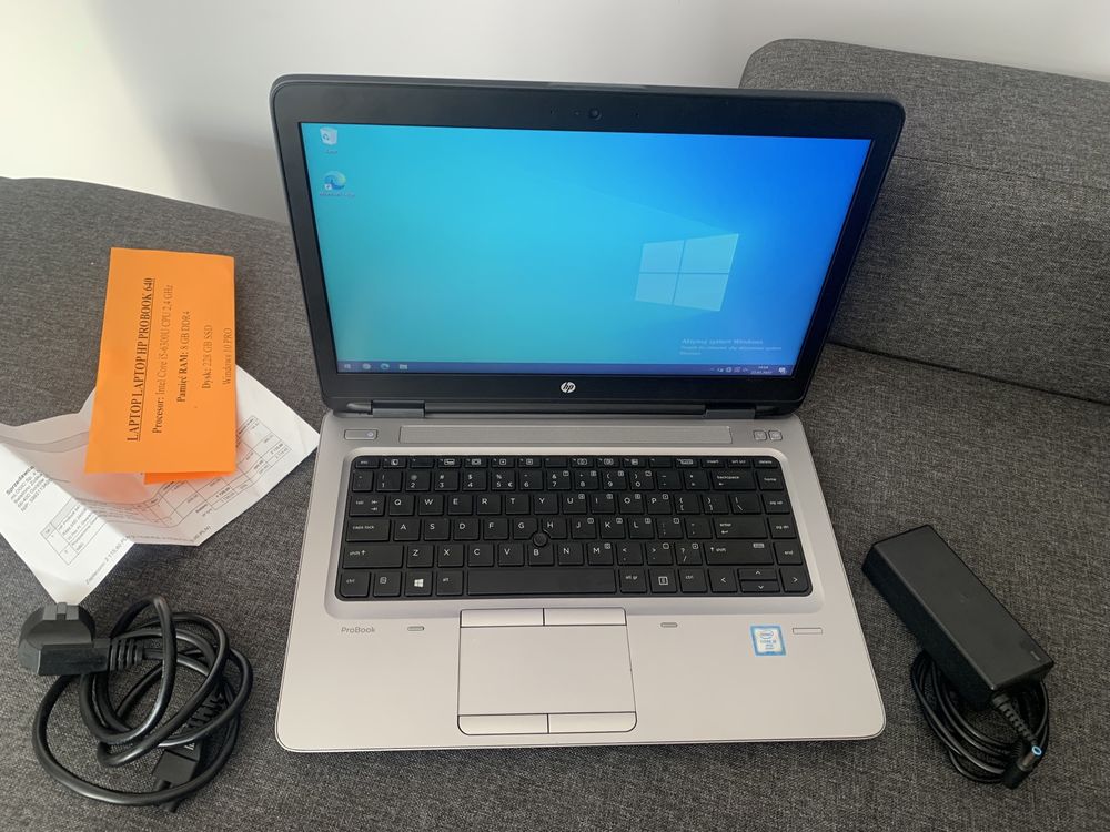Hp ProBook 640/intel Core i5/8144MB/SSD 250GB/GW 22MC/Wys/Modem 4G LTE