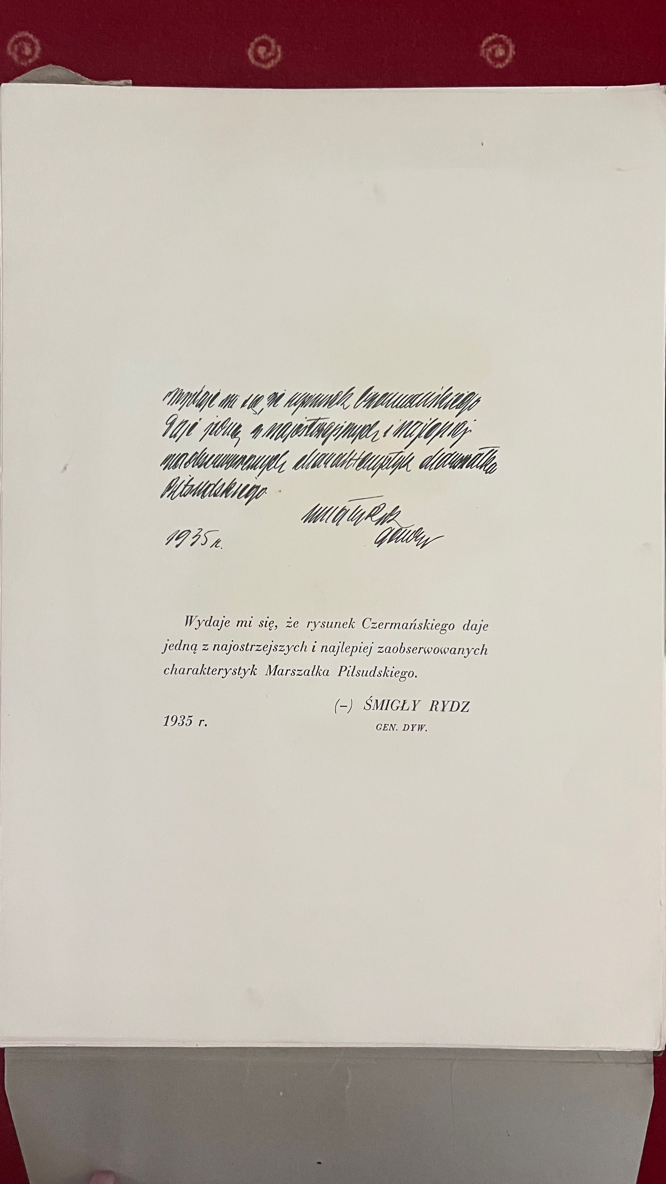 Józef Piłsudski w 13 planszach, 1935 r.