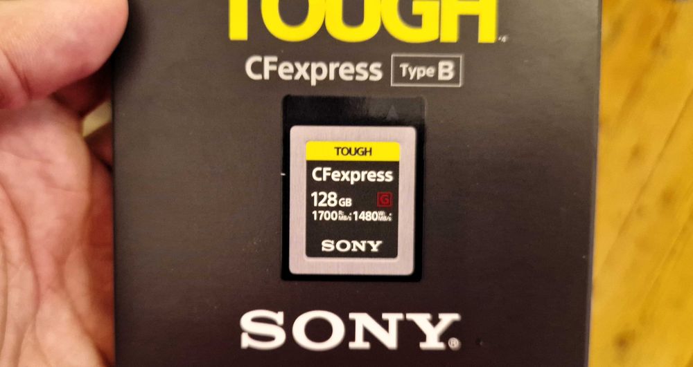 2 X CFexpress B 128 GB Sony Tough NOVOS