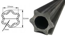 Rura wału WOM profilowana wewnętrzna gwiazda 51x37x7mm od 1m do 3m