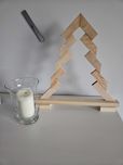 Choinka z drewna wys 46cm