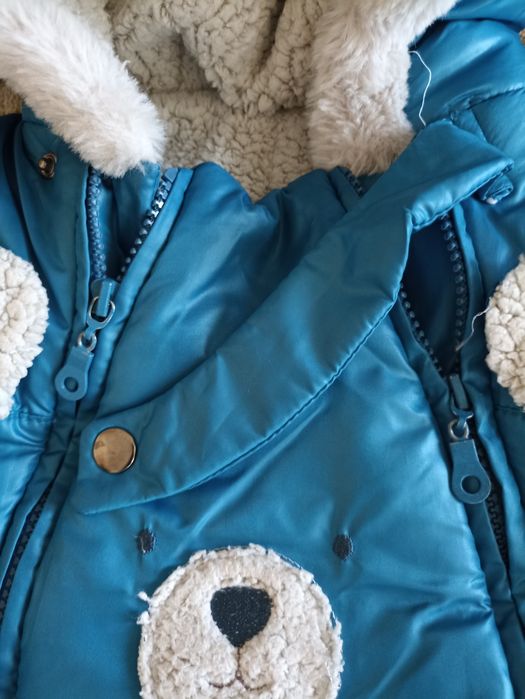 Зимній комбінезон дитячий, зимовий для хлопчика 74-80