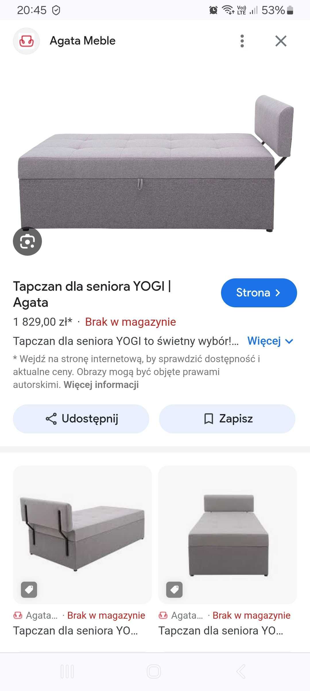 Łóżko tapczan szeroki