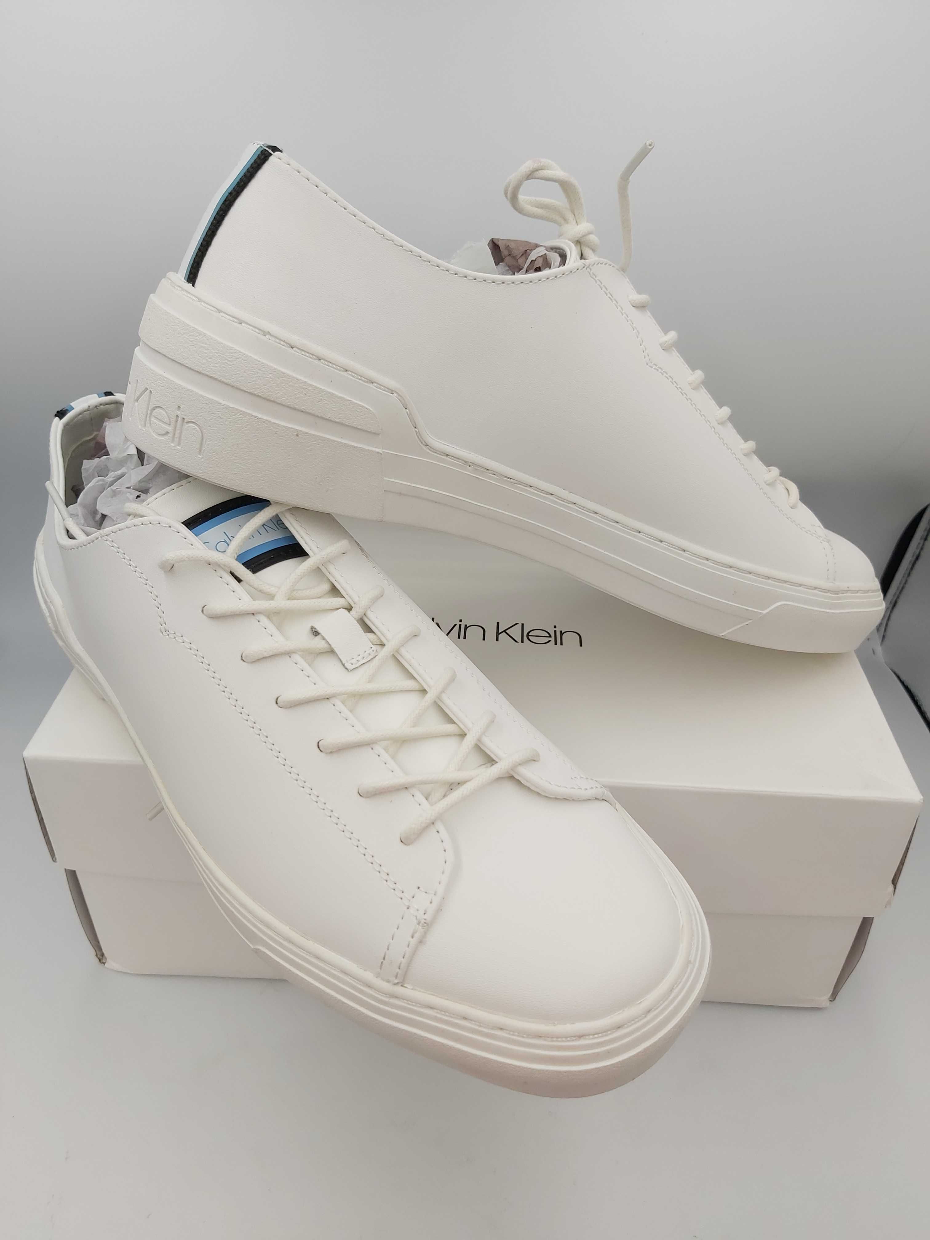 NOWE sneakersy CALVIN KLEIN octavian trampki białe rozmiar 43