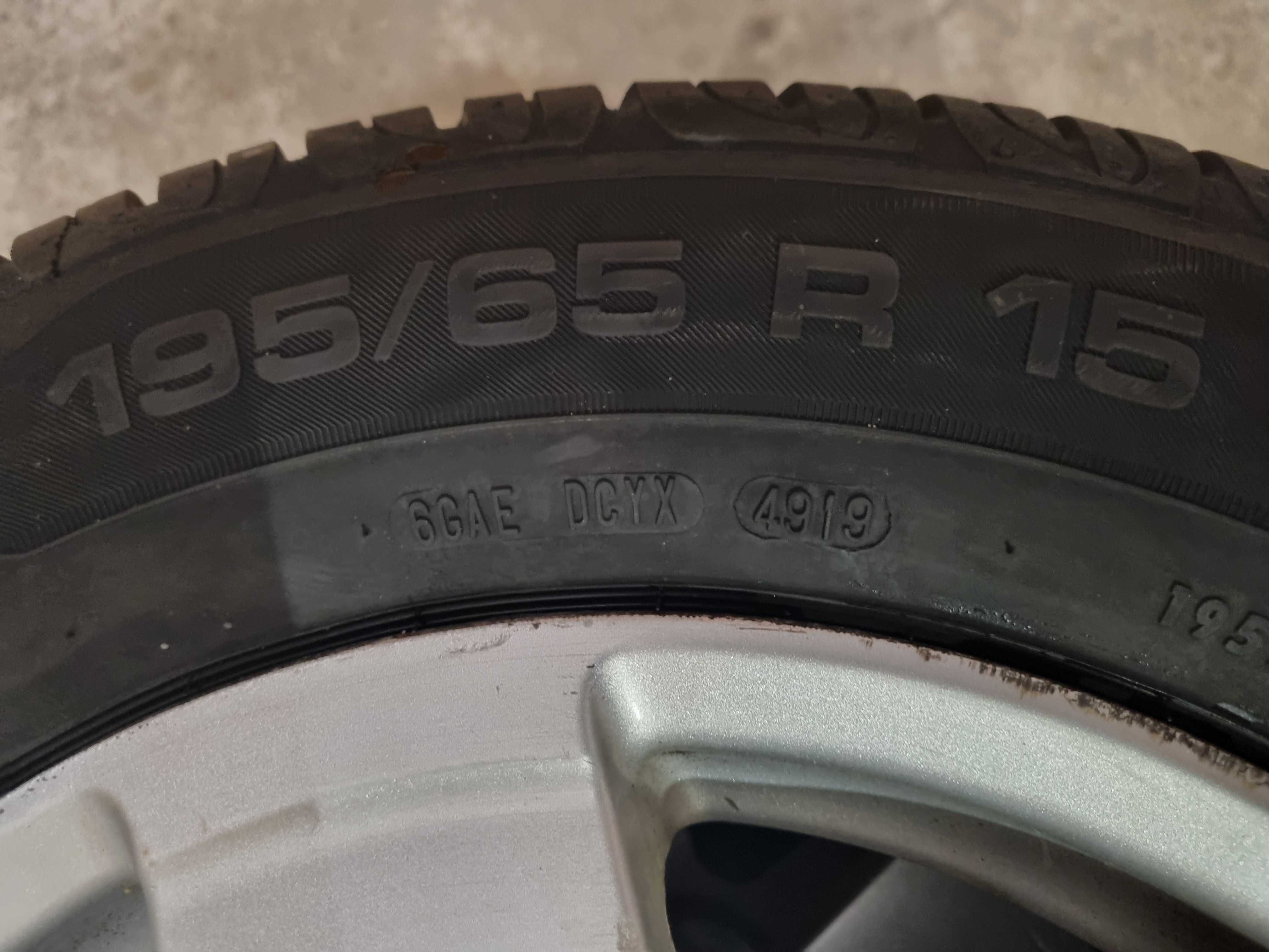 Komplet kół 4x108 opony 195/65 R15 alufelgi