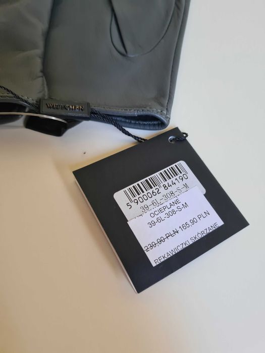 Wittchen Rękawiczki Szare, Skóra Owcza 100%