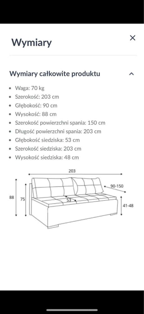 Sofa Lango Lux 3DL Black Red White BRW