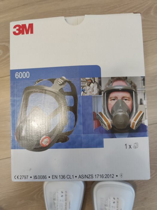 Maska pełnotwarzowa 3M 6000 seria M 6800 L 6900 + pochlaniacze