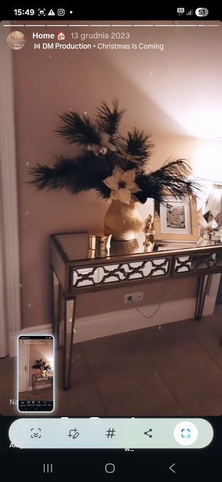 Konsola Glamour lustrzana! Luksusową!