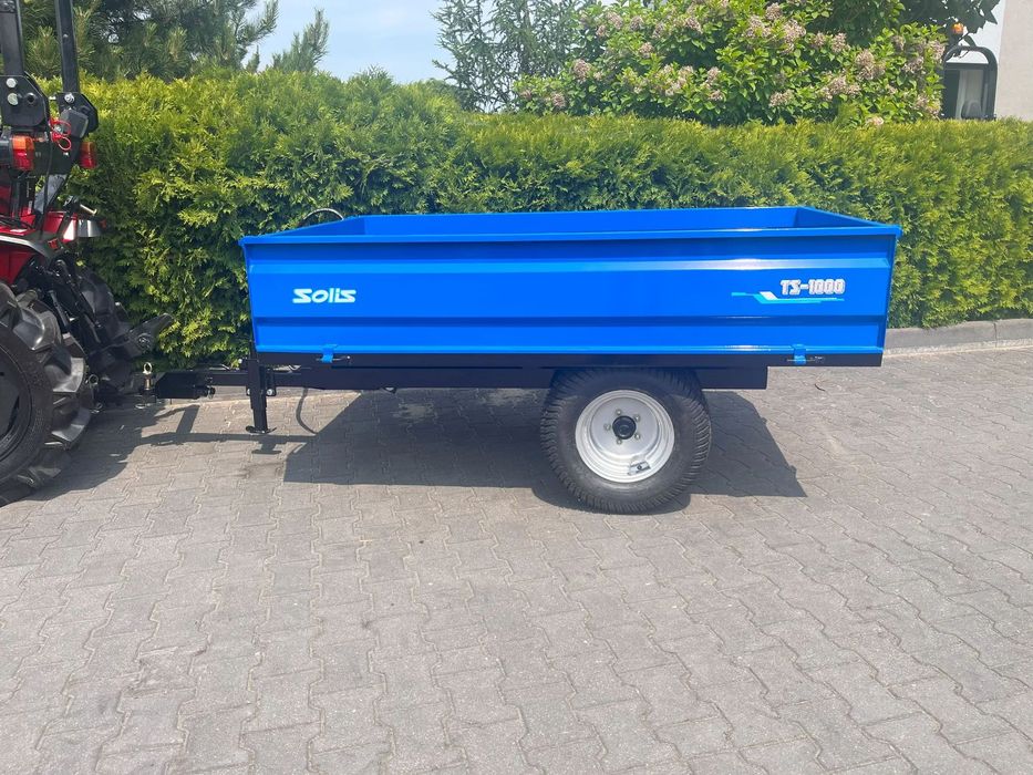 Solis 1 tona  Solidna przyczepka wywrotka do minitarktorów